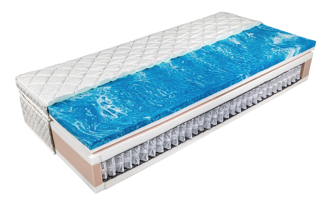 SleepSentry© Vario Hybrid Cool Balance cu arcuri individuale și cool gel memory - husă deteșabilă
