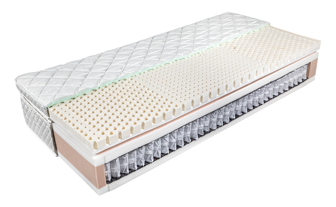SleepSentry© Vario Hybrid Nature Balance cu arcuri individuale și latex - husă deteșabilă